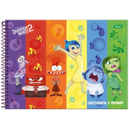 Foto ilustrativa Caderno Cartografia Capa Dura Divertidamente