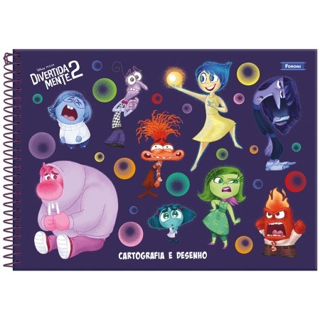 Foto ilustrativa Caderno Cartografia Capa Dura Divertidamente