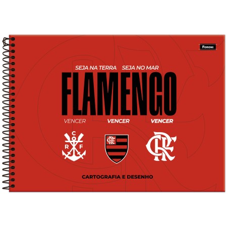 Foto ilustrativa Caderno Cartografia Capa Dura Flamengo