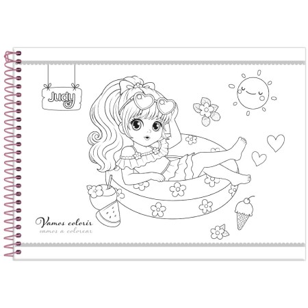 Foto ilustrativa Caderno Cartografia Capa Dura Judy