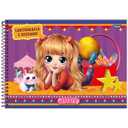 Foto ilustrativa Caderno Cartografia Capa Dura Judy