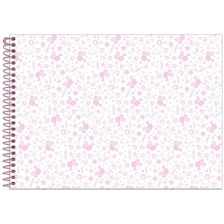 Foto ilustrativa Caderno Cartografia Capa Dura Milimetrado Barbie Dreamtopia