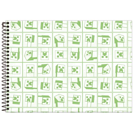 Foto ilustrativa Caderno Cartografia Capa Dura Minecraft