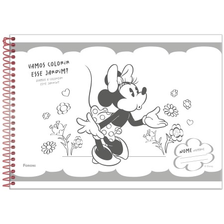Foto ilustrativa Caderno Cartografia Capa Dura Minnie Mouse