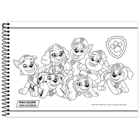 Foto ilustrativa Caderno Cartografia Capa Dura Patrulha Canina