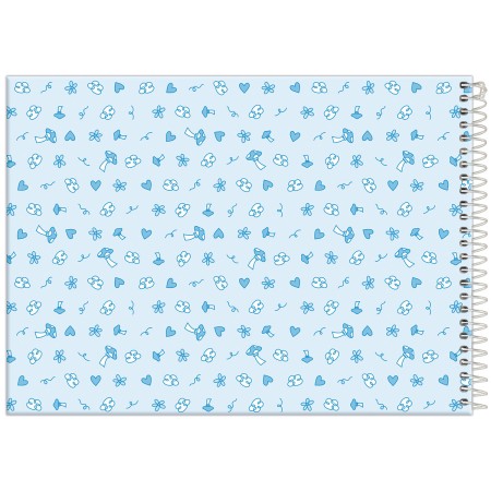 Foto ilustrativa Caderno Cartografia Capa Dura Smurfs