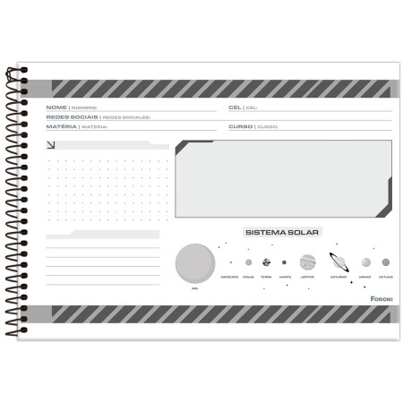 Foto ilustrativa Caderno Cartografia Capa Dura Spacefly