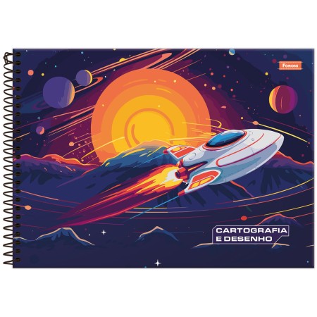 Foto ilustrativa Caderno Cartografia Capa Dura Spacefly