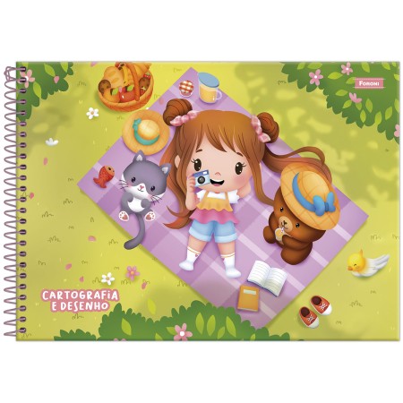 Foto ilustrativa Caderno Cartografia Capa Dura Ternuritas