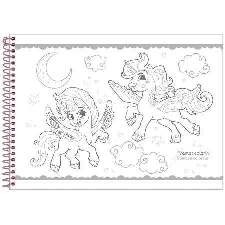 Foto ilustrativa Caderno Cartografia Capa Dura Unicórnio