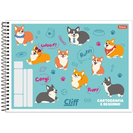 Foto ilustrativa Caderno Cartografia Capa Flexível Cliff