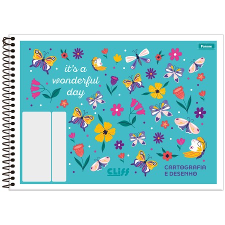 Foto ilustrativa Caderno Cartografia Capa Flexível Cliff