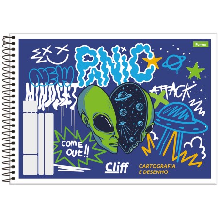Foto ilustrativa Caderno Cartografia Capa Flexível Cliff