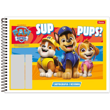 Foto ilustrativa Caderno Cartografia Capa Flexível Patrulha Canina