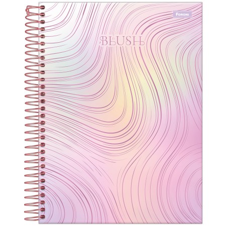 Foto ilustrativa Caderno College Capa Dura Blush