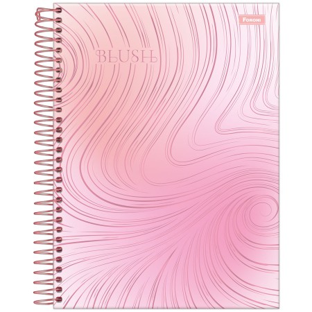 Foto ilustrativa Caderno College Capa Dura Blush