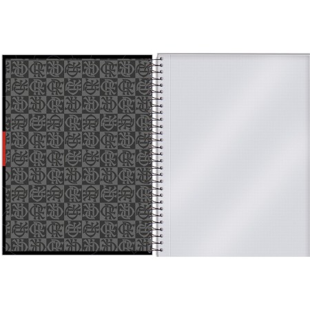 Foto ilustrativa Caderno College Capa Dura Flamengo