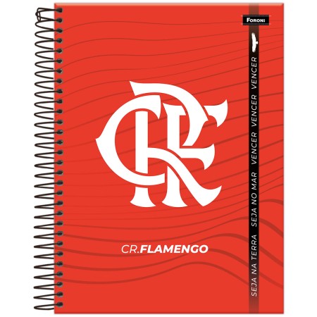 Foto ilustrativa Caderno College Capa Dura Flamengo