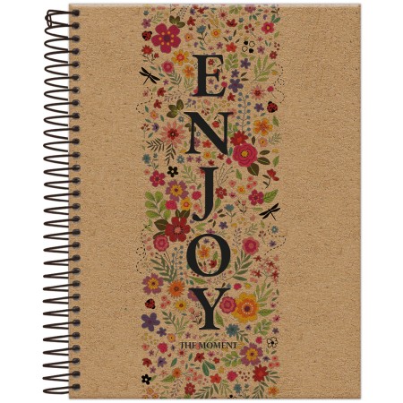 Foto ilustrativa Caderno College Capa Dura Kraft Art