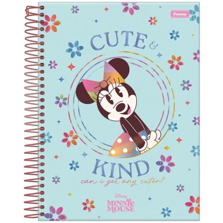 Foto ilustrativa Caderno College Capa Dura Minnie Mouse
