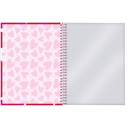 Foto ilustrativa Caderno College Capa Dura Pink Power