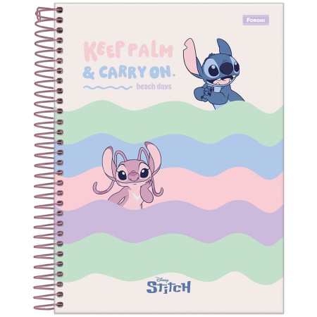 Foto ilustrativa Caderno College Capa Dura Stitch