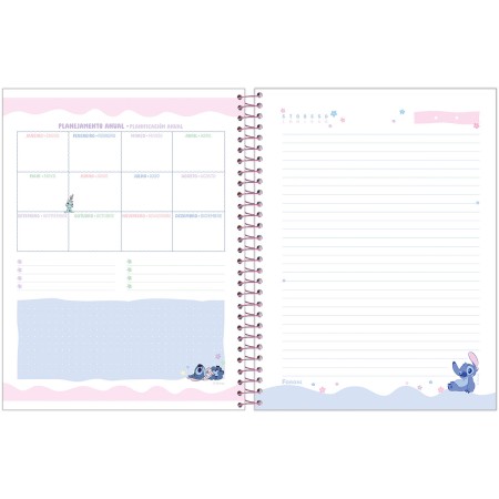 Foto ilustrativa Caderno College Capa Dura Stitch