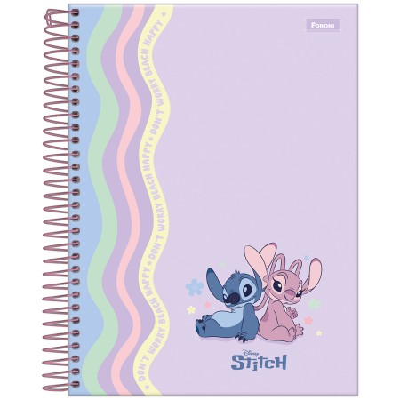 Foto ilustrativa Caderno College Capa Dura Stitch