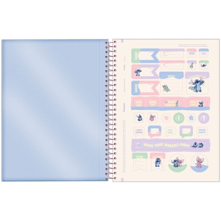 Foto ilustrativa Caderno College Capa Dura Stitch