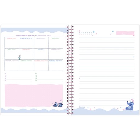 Foto ilustrativa Caderno College Capa Dura Stitch