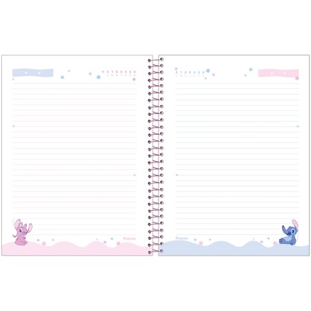 Foto ilustrativa Caderno College Capa Dura Stitch