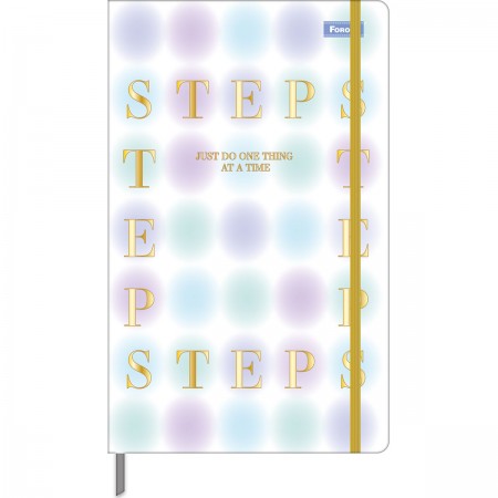 Foto ilustrativa Caderno Costurado Sem Pauta Capa Dura Blush