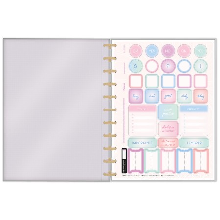 Foto ilustrativa Caderno Discbook Blush