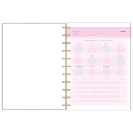 Foto ilustrativa Caderno Discbook Blush