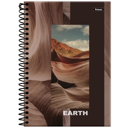 Foto ilustrativa Caderno Espiral 1/4 4 Elementos Mais