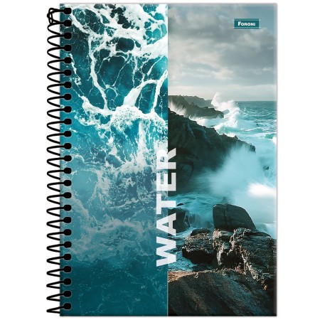 Foto ilustrativa Caderno Espiral 1/4 4 Elementos