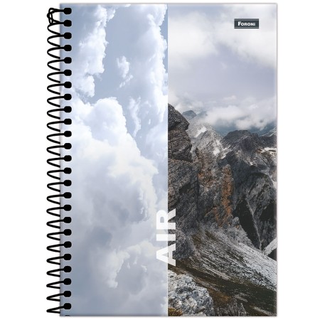 Foto ilustrativa Caderno Espiral 1/4 4 Elementos