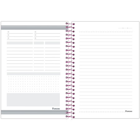 Foto ilustrativa Caderno Espiral 1/4 Capa Dura Amigas Para Sempre