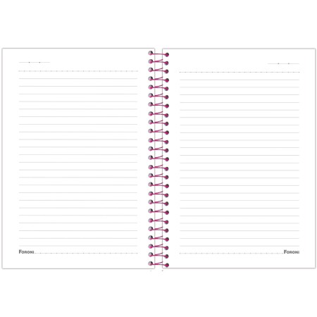 Foto ilustrativa Caderno Espiral 1/4 Capa Dura Fini