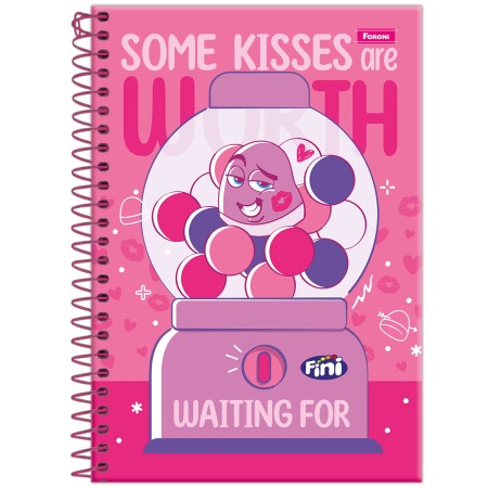 Foto ilustrativa Caderno Espiral 1/4 Capa Dura Fini