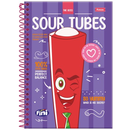 Foto ilustrativa Caderno Espiral 1/4 Capa Dura Fini