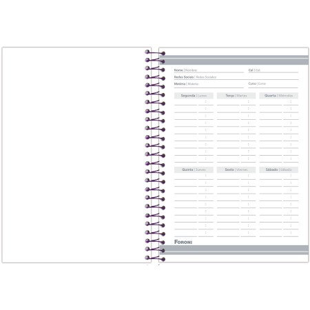 Foto ilustrativa Caderno Espiral 1/4 Capa Dura Judy