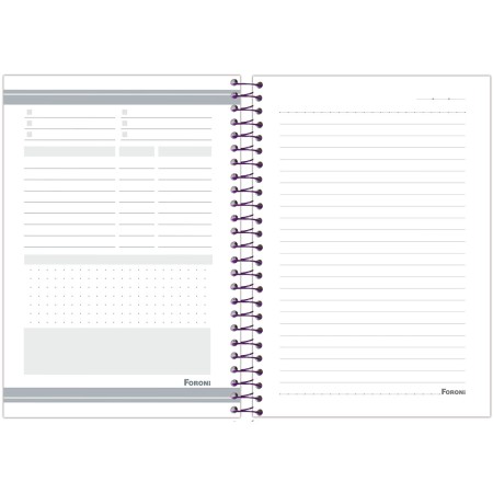 Foto ilustrativa Caderno Espiral 1/4 Capa Dura Judy