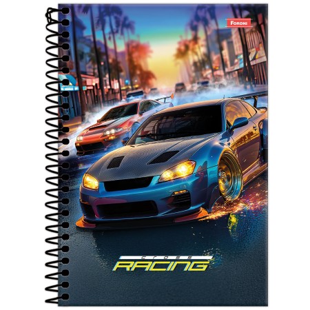 Foto ilustrativa Caderno Espiral 1/4  Cross Racing