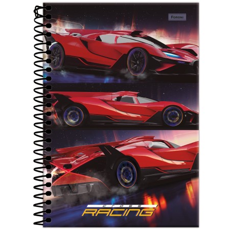 Foto ilustrativa Caderno Espiral 1/4  Cross Racing