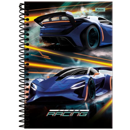 Foto ilustrativa Caderno Espiral 1/4  Cross Racing