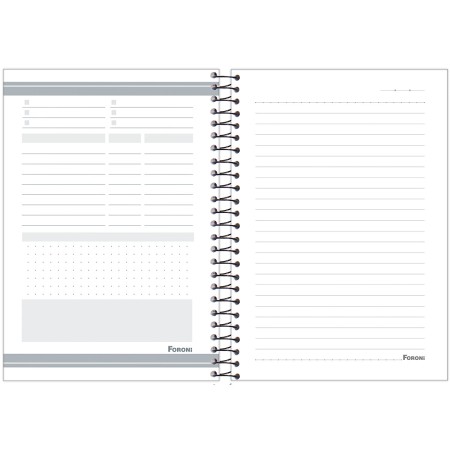 Foto ilustrativa Caderno Espiral 1/4 Feminino Cliff