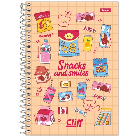 Foto ilustrativa Caderno Espiral 1/4 Feminino Cliff