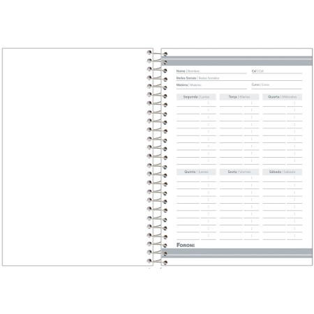 Foto ilustrativa Caderno Espiral 1/4 Joyful Mind