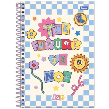 Foto ilustrativa Caderno Espiral 1/4 Joyful Mind